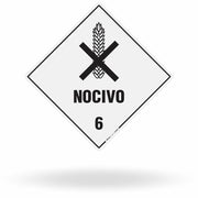 Placa Rótulo de Risco Classe 6 (Substâncias Nocivas)