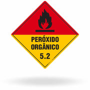 Placa de Sinalização de Risco "Peróxido Orgânico - Classe 5.2" NBR 7500