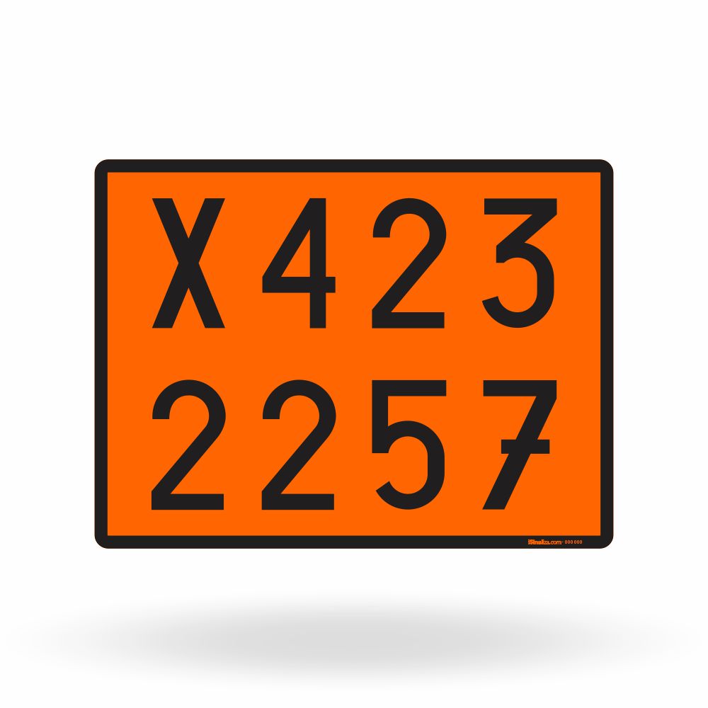 Painel de Segurança ONU - X423 - Potássio Metálico - 40x30 cm