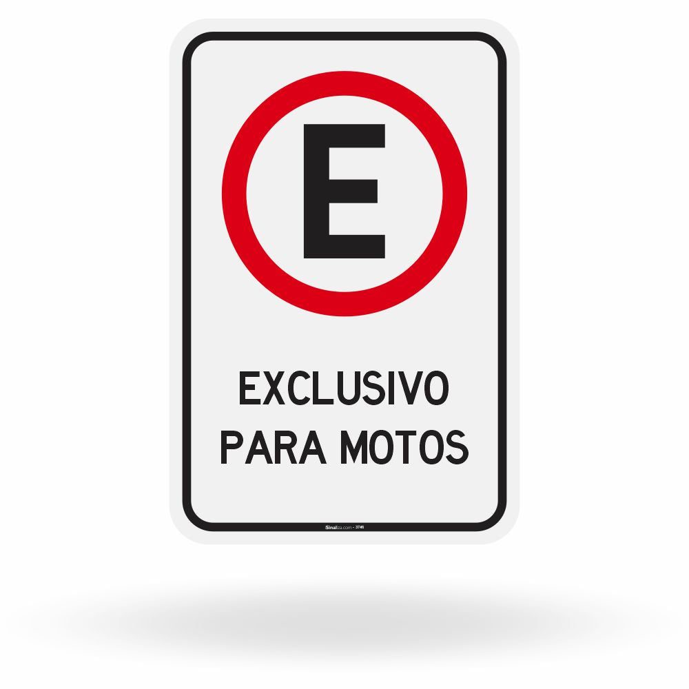 Placa Estacionamento Exclusivo para Motos