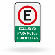 Placa Exclusivo para Motos e Bicicletas - Verde