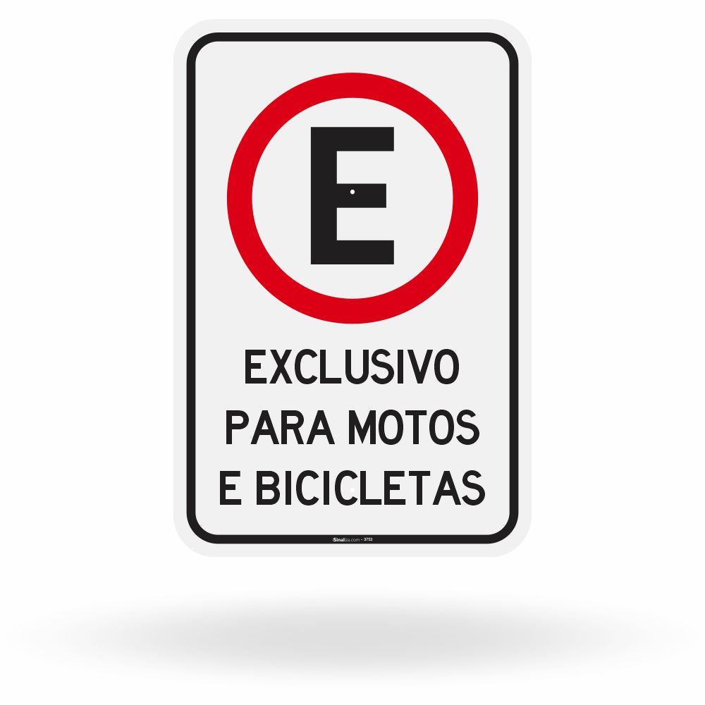 Placa Exclusivo para Motos e Bicicletas
