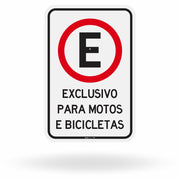 Placa Exclusivo para Motos e Bicicletas