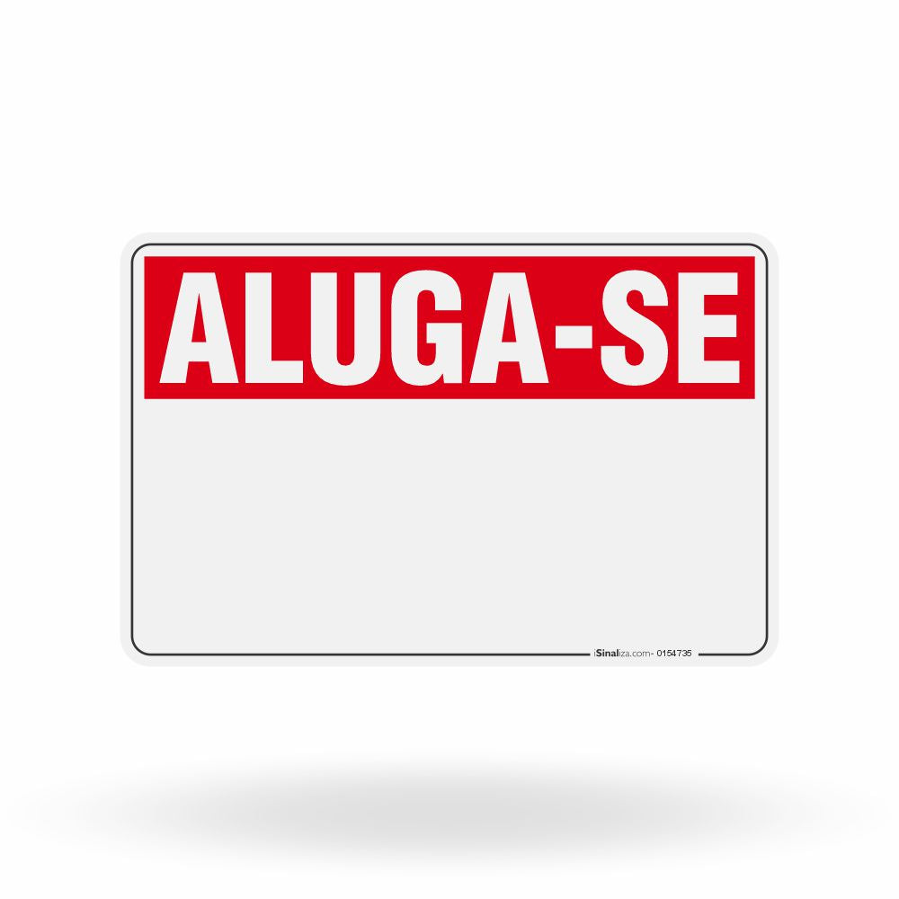 Placa Aluga-se Personalizada - Destaque seu Imóvel com Profissionalismo