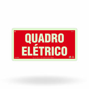 Placa de Alerta "Quadro Elétrico" MA20 com ColorAdd