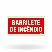 Placa de Alerta "Barrilete de Incêndio" MA24 com ColorAdd