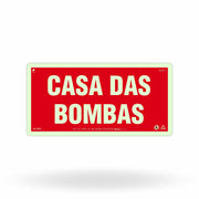 Placa de Alerta "Casa das Bombas" MA2 com ColorAdd