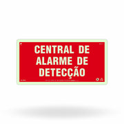 Placa de Alerta "Central de Alarme e Detecção" MA4 com ColorAdd