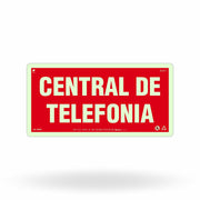 Placa de Alerta "Central de Telefonia" MA8 com ColorAdd