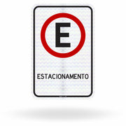 Placa Estacionamento Regulamentado (R-6b)