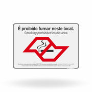 Placa - É Proibido Fumar Neste Local - Lei 13.541 de SP