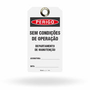 Etiqueta de Bloqueio LOTO "Perigo: Departamento de Manutenção" (Embalagem com 14 unidades)