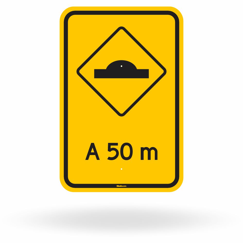 Placa Lombada a 50 Metros (A-18)