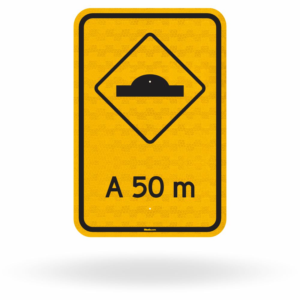 Placa Lombada a 50 Metros (A-18)
