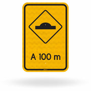 Placa Lombada a 100 metros (A-18)