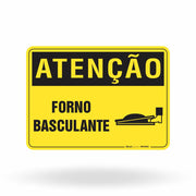 Placa Atenção - Forno Basculante