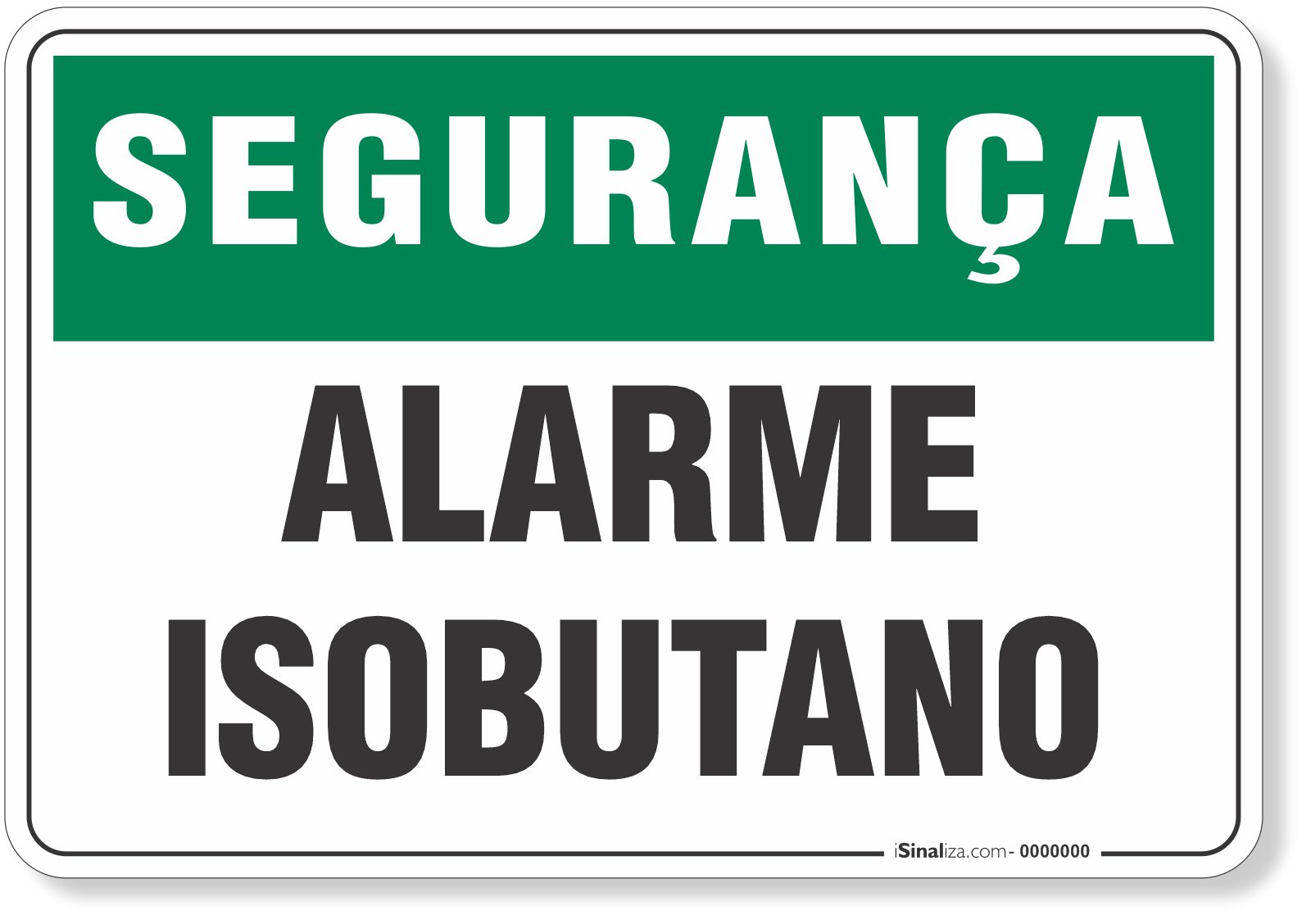 Placa Segurança Alarme Isobutano