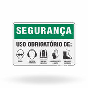 Placa Segurança - Uso Obrigatório de EPI
