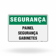 Placa Segurança - Painel Segurança Gabinetes