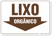 Placa Meio Ambiente Lixo Orgânico
