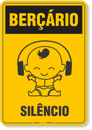 Placa Berçário Silêncio