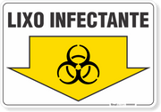 Placa Meio Ambiente Lixo Infectante