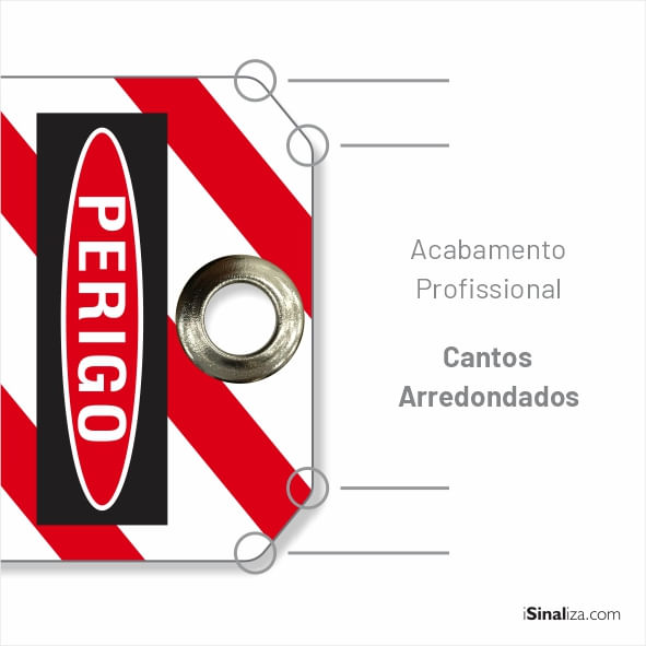 Etiqueta de Bloqueio LOTO "Perigo: Não Ligue - 10 Passos" (Embalagem com 14 unidades)