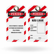 Etiqueta de Bloqueio LOTO "Perigo: Cadeado Removido Por - Com Foto" (Embalagem com 14 unidades)