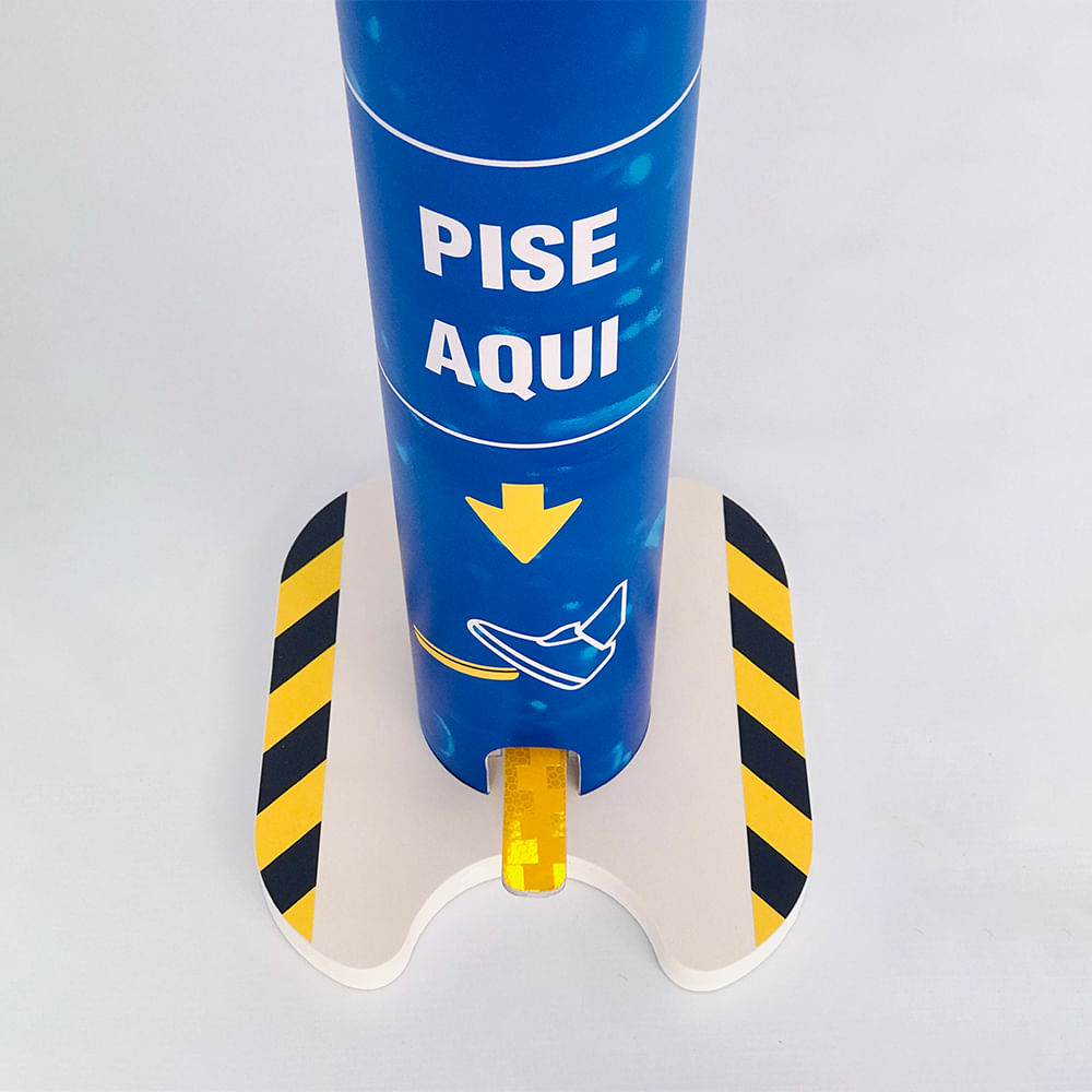 Totem Álcool Gel 1 Litro Compacto Modelo Comercial