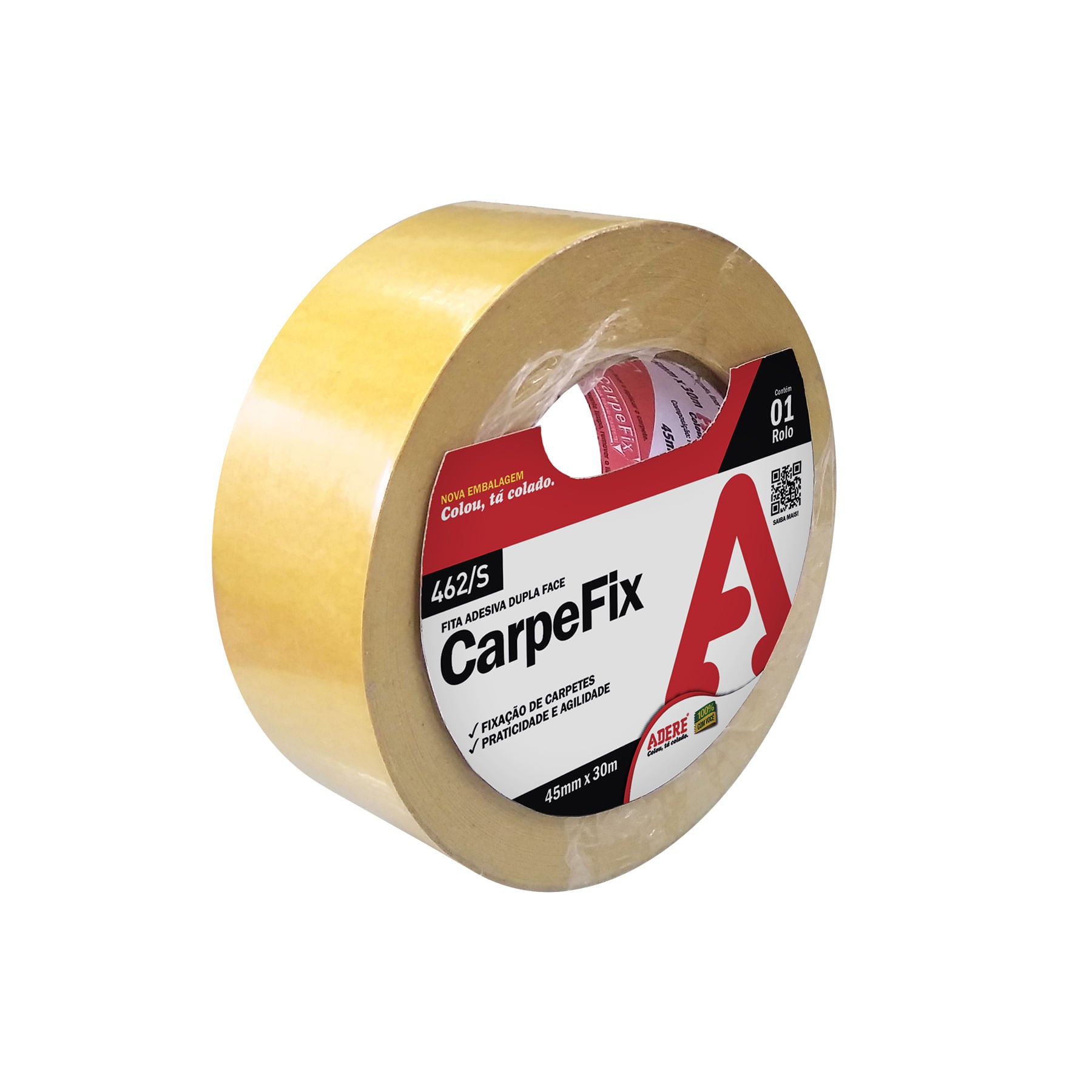 Fita Dupla Face De Papel Para Carpete Carpefix - Cód. 462 45mm X 30m