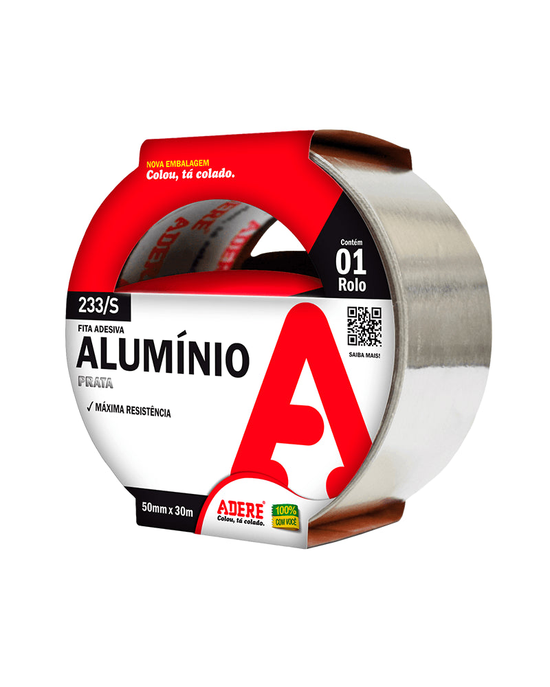 Fita Adesiva De Alumínio - Cód. 233s 50mm X 30m