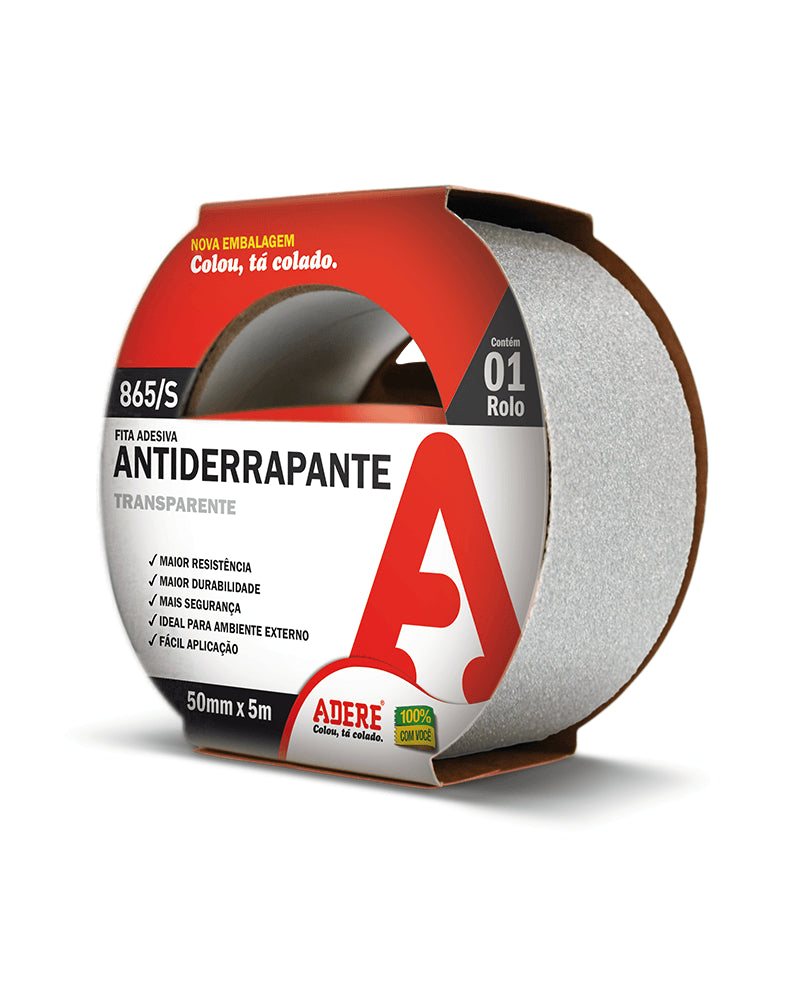 Fita Antiderrapante Transparente- Cód. 865s 50mm X 05m