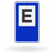 Placa de Sinalização de Serviço Auxiliar SAU-01 - Área de Estacionamento