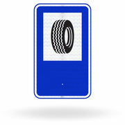 Placa de Sinalização de Serviço Auxiliar SAU-08 - Borracharia