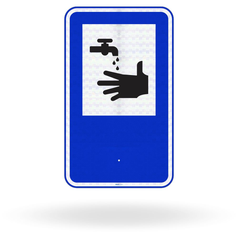 Placa de Sinalização de Serviço Auxiliar SAU-11 - Serviço Sanitário