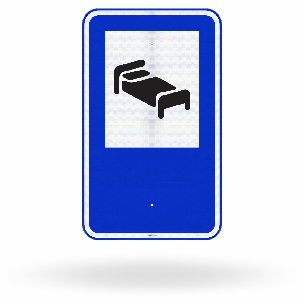 Placa de Sinalização de Serviço Auxiliar SAU-13 - Hotel