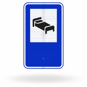 Placa de Sinalização de Serviço Auxiliar SAU-13 - Hotel