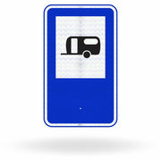 Placa de Sinalização de Serviço Auxiliar SAU-15 - Estacionamento de Trailer