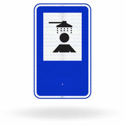 Placa de Sinalização de Serviço Auxiliar SAU-16 - Banho
