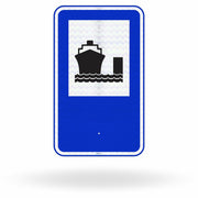 Placa de Sinalização de Serviço Auxiliar SAU-23 - Porto