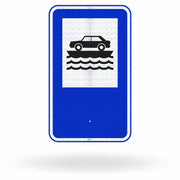 Placa de Sinalização de Serviço Auxiliar SAU-24 - Transporte Sobre Água