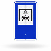 Placa de Sinalização de Serviço Auxiliar SAU-27 - Cobrança Automática