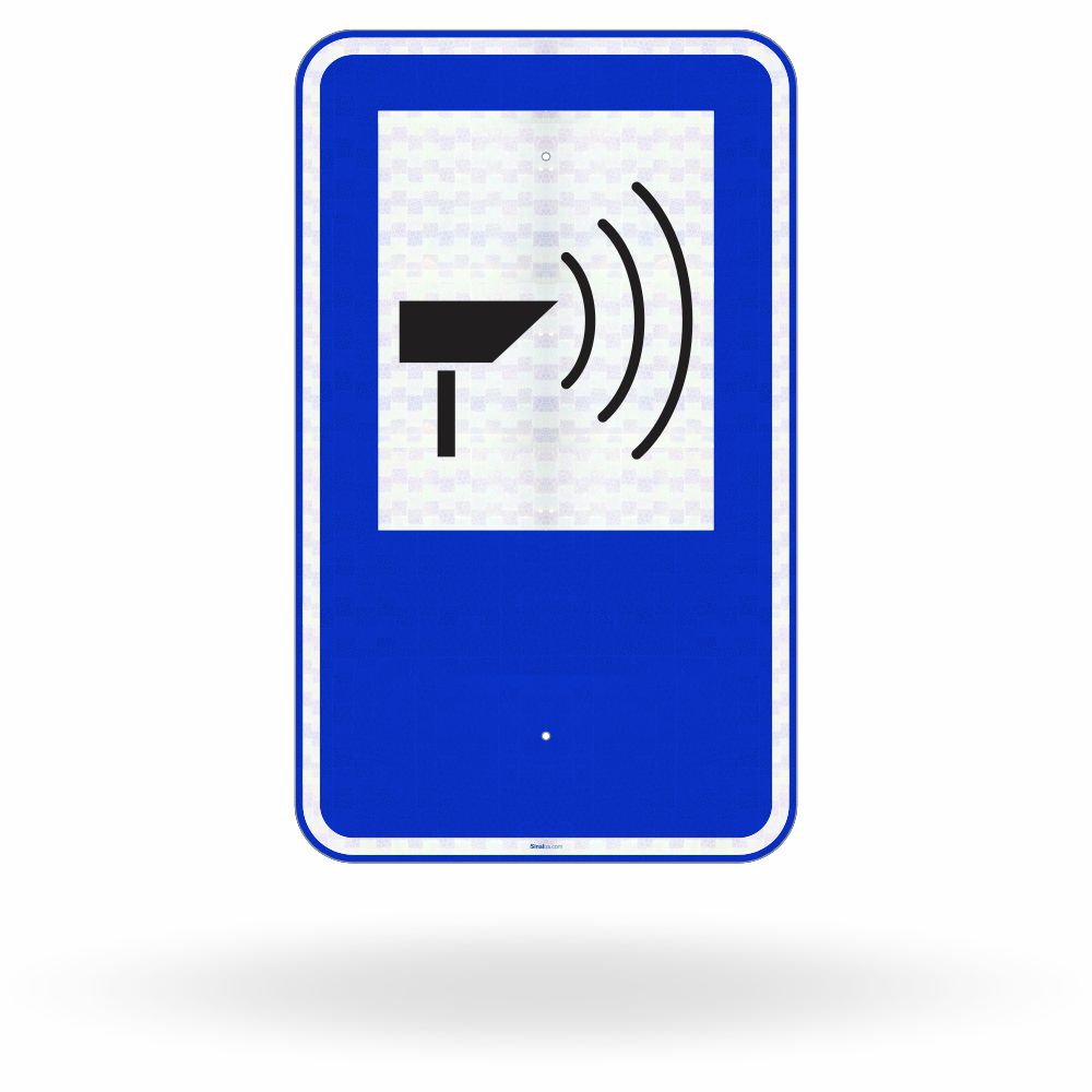 Placa de Sinalização de Serviço Auxiliar SAU-28 - Fiscalização Eletrônica