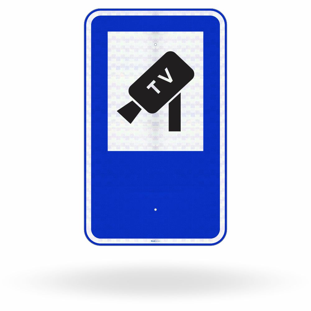 Placa de Sinalização de Serviço Auxiliar SAU-29 - Via Monitorada