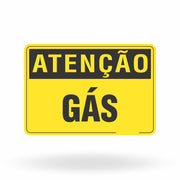Placa Atenção - Gás