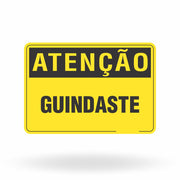 Placa Atenção - Guindaste