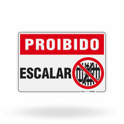 Placa Proibido - Escalar