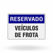 Placa Reservado - Veículos de Frota