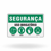 Placa Segurança - Uso Obrigatório (EPI)