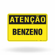 Placa Atenção - Benzeno